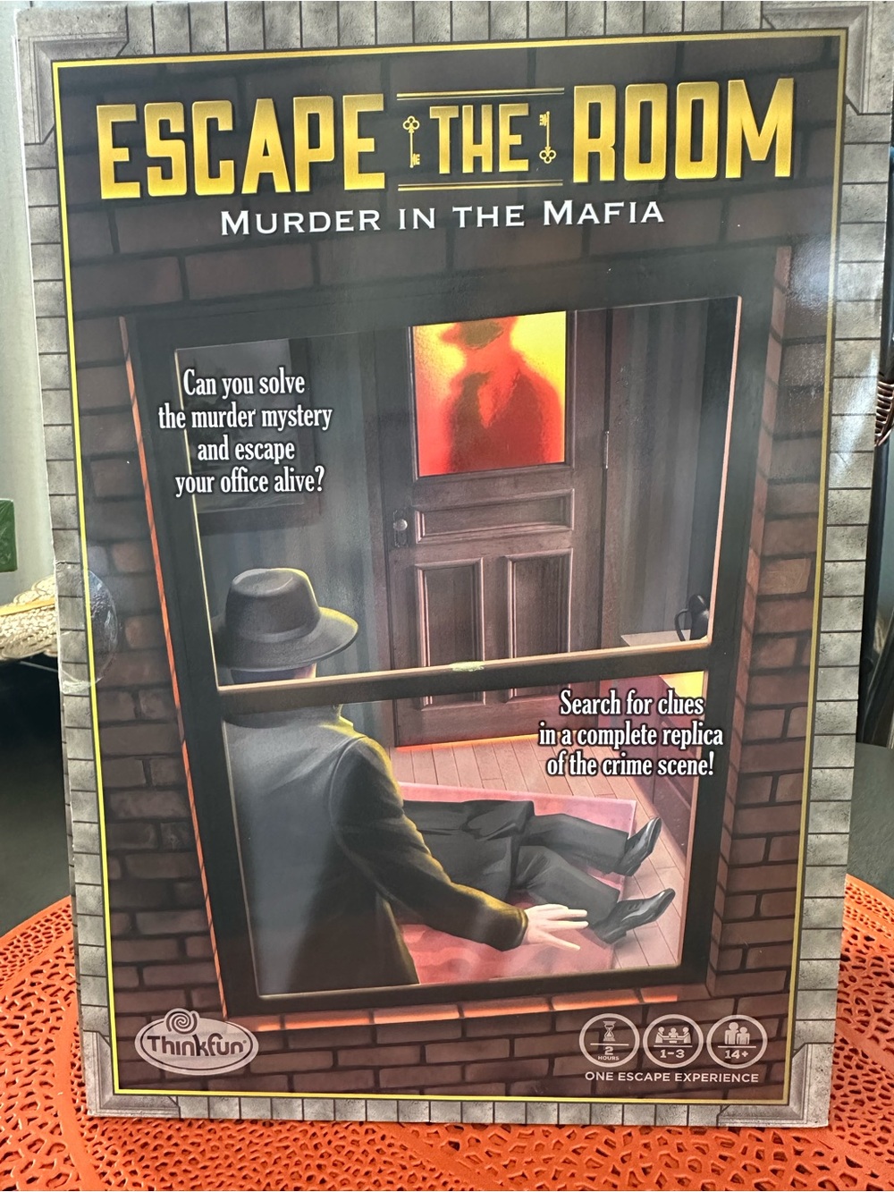 Escape the Room: Murder in the Mafia Wall Art - Black & Gold